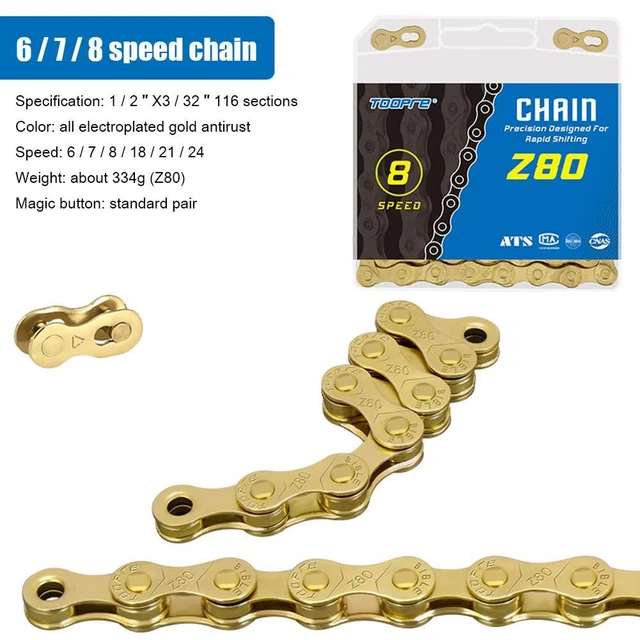 BICYCLE CHAINS VARIABLE Speed Antirust MTB Road Bike Chain Parts (67