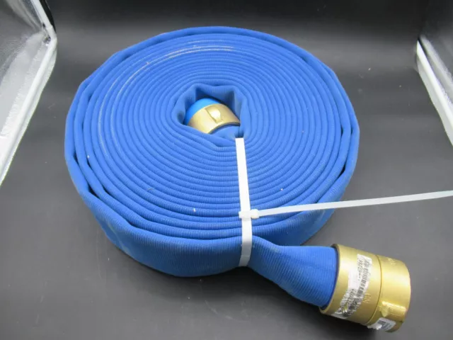 SNAP-TITE Blue 2 1/2" x 50' Potable Water Hose (Brass NH Couplings)