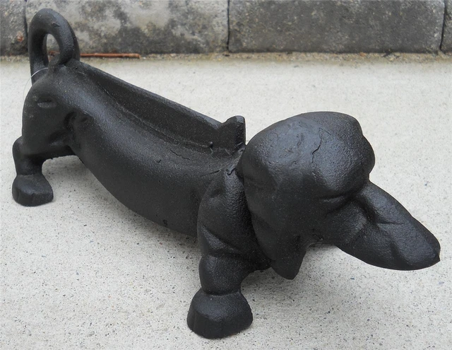 Iron Dachshund Boot Scraper Shoe Scrapers Door Stop Doorstops Dogs Gifts