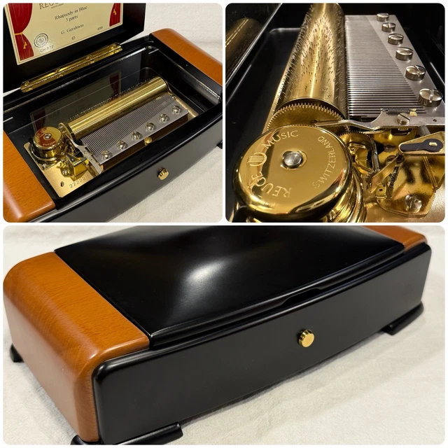 PRISTINE SWISS REUGE 3/72 Music Box ~RHAPSODY IN BLUE, Gershwin