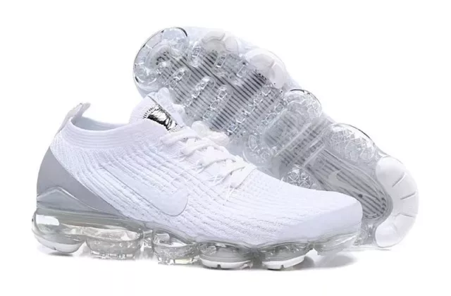 Nike Air Vapormax Flyknit 3 White New Women's shoes Free shipping Size US 5-8