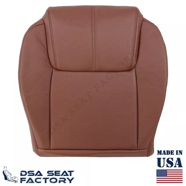 For 2006-2010 Jeep Commander XK Driver Bottom Seat Cover-LEATHER BROWN