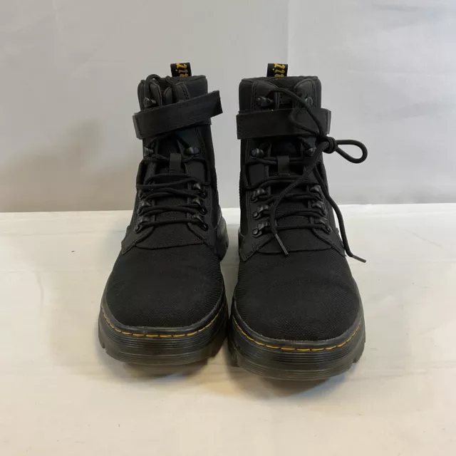 Dr. Martens Combs Tech II Unisex Adults Black Lace Up Combat Boots Size M9 W10