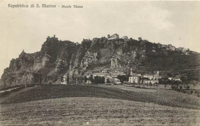 Vintage Postcard Republica Di San Marino Monte Titane