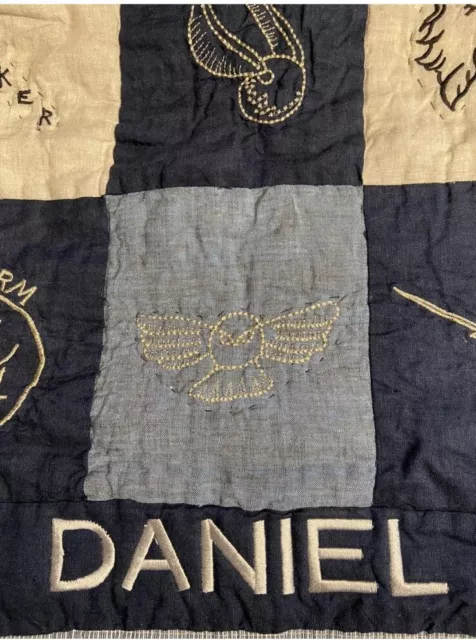 Pottery Barn Kids Harry Potter Patchwork Quilt Heirloom Baby Blanket Mono Daniel