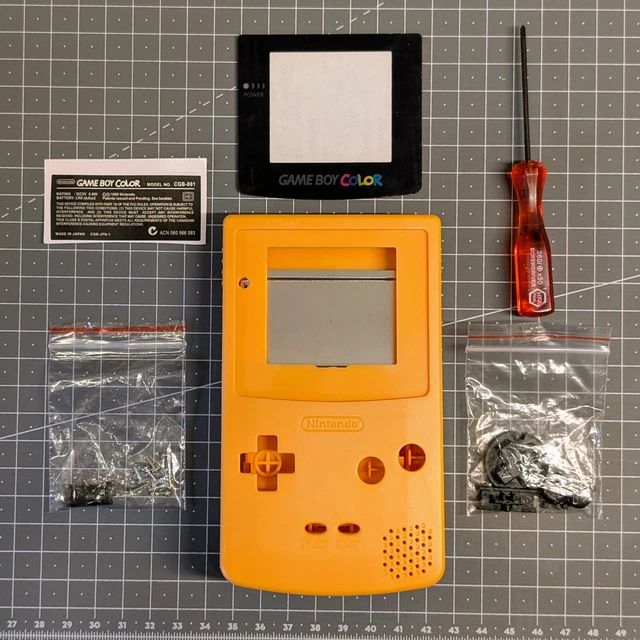 Coque De Remplacement Pour Game Boy Color Avec Touches Et Visserie - Neuve