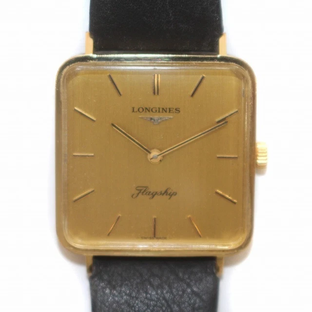 OROLOGIO LONGINES FLAGSHIP Manuale 30mm Unisex Quadrante Oro Swiss Made Quadrato Vintage EUR 208 38 PicClick IT