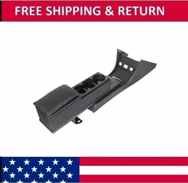 Upholstered Center Console Cupholder For Dodge Charger 2006-2020 - Police Package Style, Black - View #2
