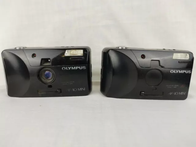 Lot Vintage Olympus AF-10 Mini Film Camera Japon Pièces Réparation Set de 2