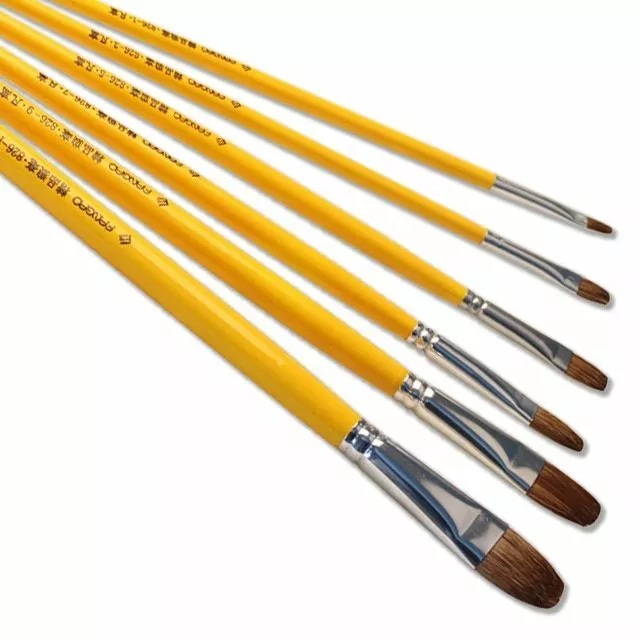 IN Legno Palo Arte Spazzole Cavallo Capelli Acquerello Acrilico Olio Dipinti