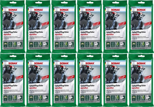 Sonax Cockpit panni per cura effetto opaco 10 pezzi set VPE 12 pezzi 04158000