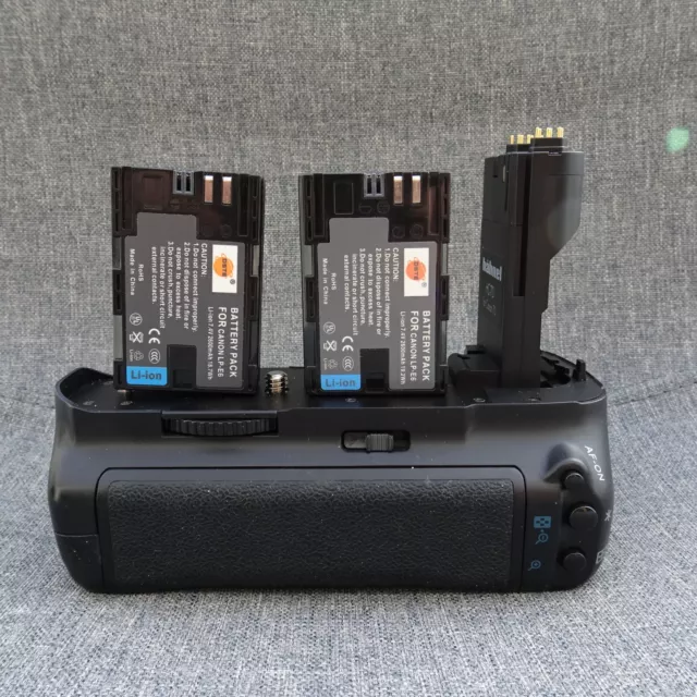 Hahnel Hc-7D For Canon Eos 7D Battery Pack Grip  Bg-E7 +2 Lpe6 Batteries Top Max