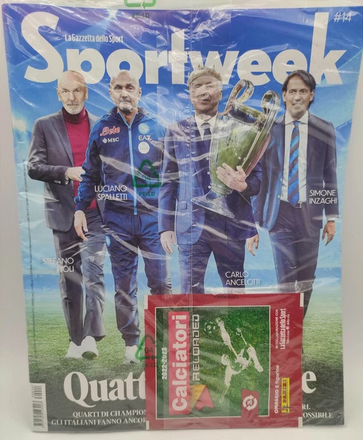 SPORTWEEK N.14 2023 con Bustina Calciatori Reloaded da 8 Figurine
