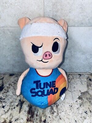 Bark Box Porky Pig Space Jam Tune Squad Dog Toy Squeaker, M-L Looney Tunes Doll