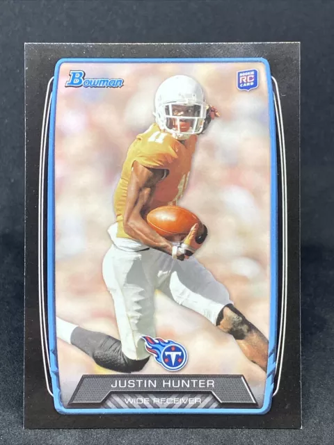 JUSTIN HUNTER 2013 Bowman Football Black Border RC Rookie #196 TITANS