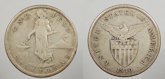 PHILIPPINES 1910-S Peso #WC92901