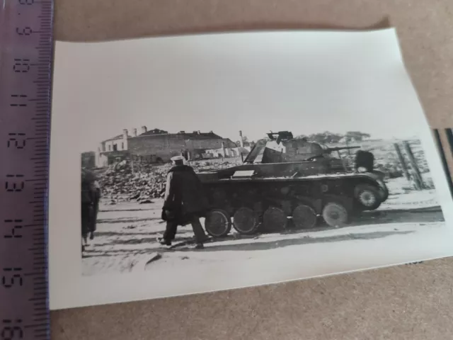 Foto 2.WK/Zerstörter Feindlicher Panzer/Ostfront