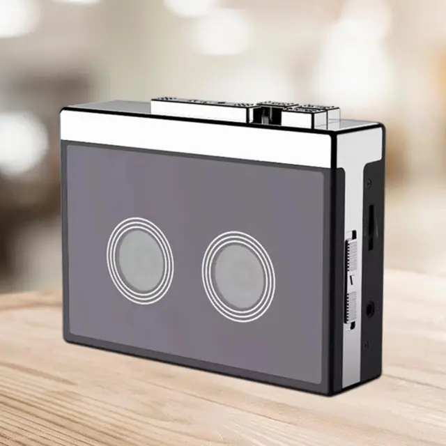 Bluetooth Tape Player Cassette Recorder Retro Style Radio Loudspeaker Clear