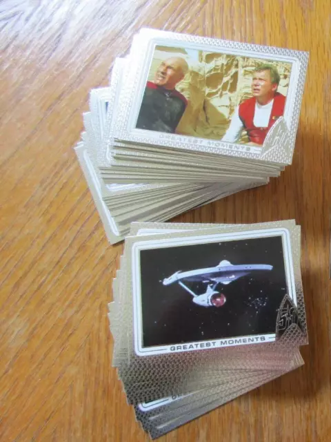 2017 Star Trek 50th Anniversary Trading Cards Complete 100 Card Base Set