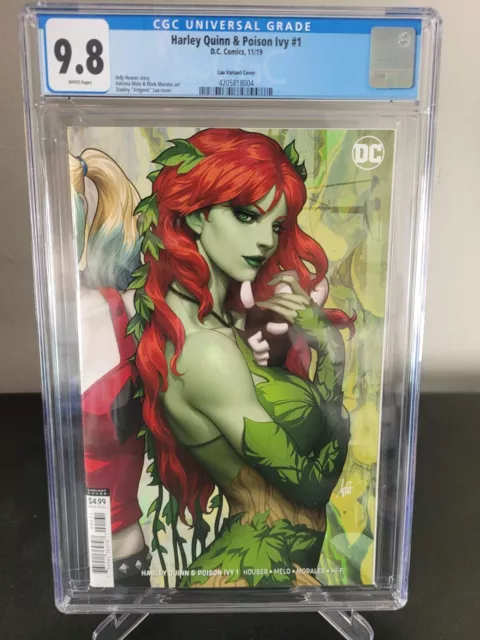 Harley Quinn & Poison Ivy #1 Cgc 9.8 Graded Stanley Artgerm Lau Harley Variant B