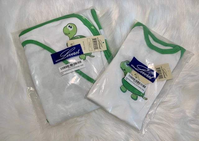 Leveret Baby Toddler Turtle Blanket Hat  & One Piece Bodysuit Set 0-6 18-24 NWT