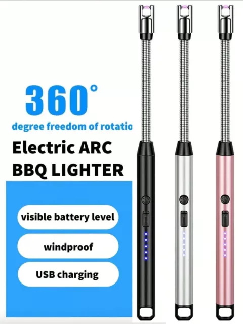 Electric Candle KITCHEN Lighters Rechargeable Long Flexible Lighter For Gas BBQ