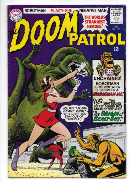 Doom Patrol #100 1967  Origin Of Beast Boy DC