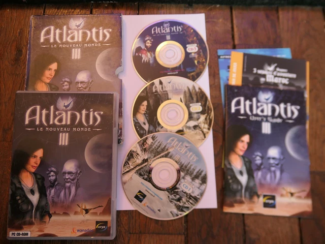 Jeu PC Atlantis III Le Nouveau Monde - Complet En Bon état - France