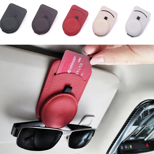 Custodia occhiali da sole per auto visiera solare occhiali da sole clip di archiviazione accesso H7