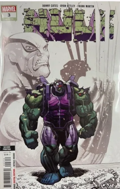 Hulk Vol.4 Issue #3 Marvel Comics Regular Ryan Ottley Cover 2nd Print NEW