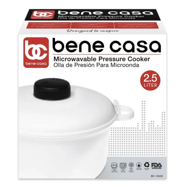 Bene Casa BC-61421 4.2-Quart Aluminum Pressure Cooker - DAMAGED CARTONS  691166964505