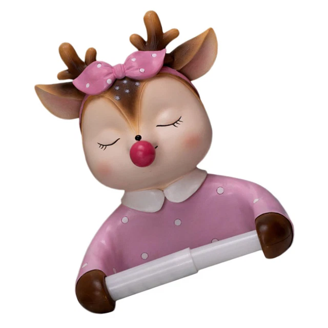 1 pieza rollo decorativo estante de papel dibujos animados soporte de papel higiénico baño