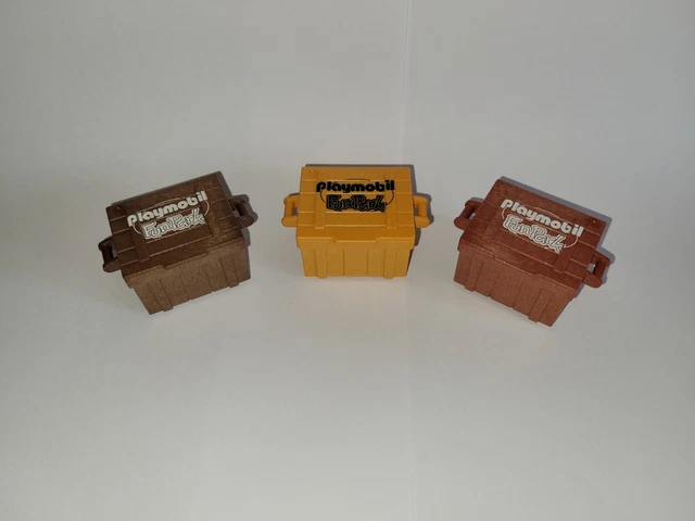 PLAYMOBIL (1160) Cassetta Marrone Chiaro Con Coperchio &ndash; Usata, Nuovo Modello