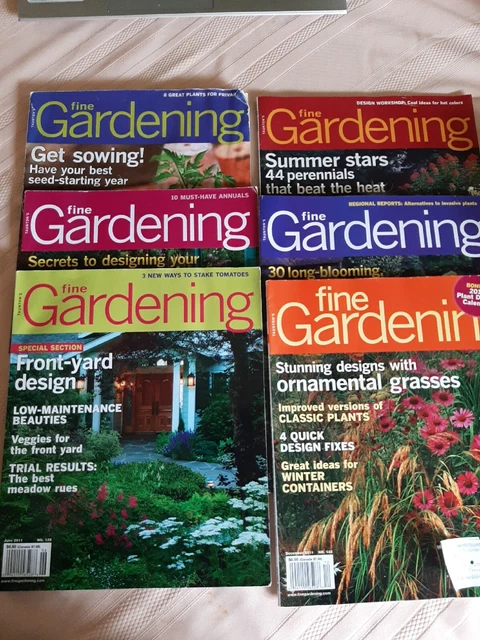 Taunton Fine Gardening Magazine 2011 Lot of 6 No 137-142 Landscape design flower