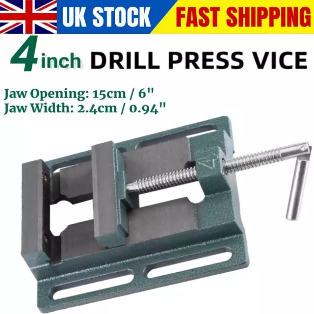 4" / 100mm Cross Sliding Engineer Drill Press Vice Machine Vice Hand Clamp Vise