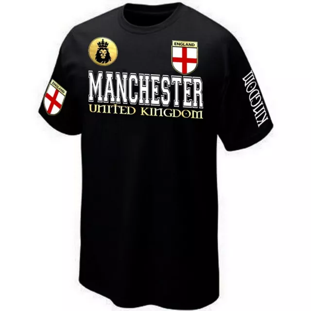 T-Shirt MANCHESTER ENGLAND ANGLETERRE UNITED KINGDOM -ultras Maillot