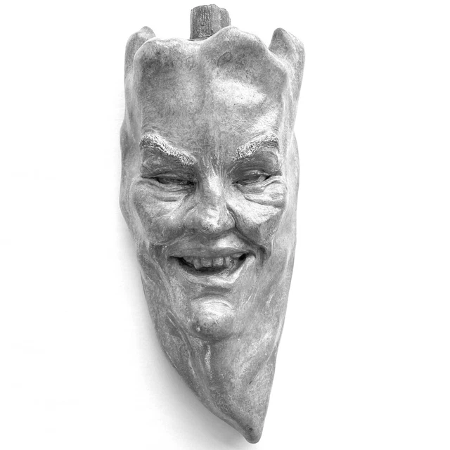 Escultura de pared de piedra pimienta chile picante de 11", verduras acento para decoración del hogar