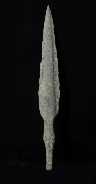 Zurqieh -  Over 3000 Years Old Bronze Long Arrow Head - 1200 B.c , 5 "