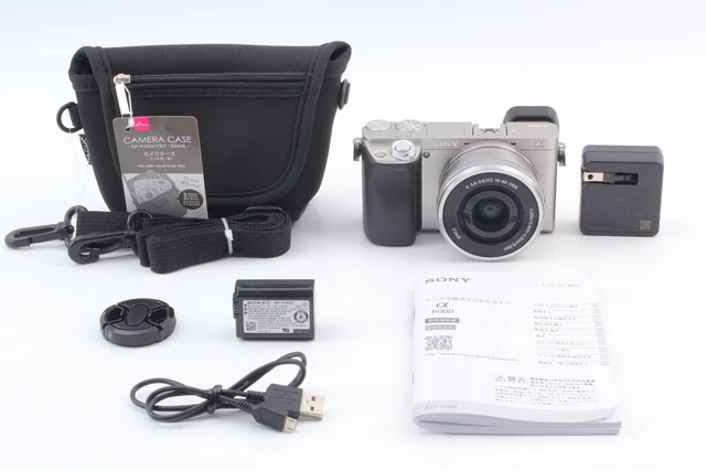 [MINT] Sony Alpha A6000 24.3MP Digital Camera Silver / 16-50mm Lens From JAPAN 2