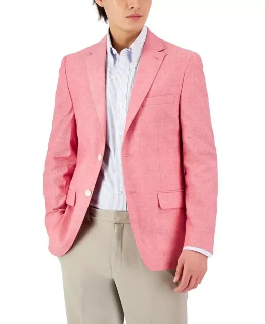 NEW Tommy Hilfiger Mens Conrad Modern Fit Cotton Sport Coat Rose Size 38R NWT