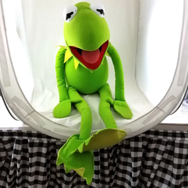 Vintage Kermit The Frog Jumbo Plush Toy Jim Henson Muppet Stuffed Animal 55 Inch