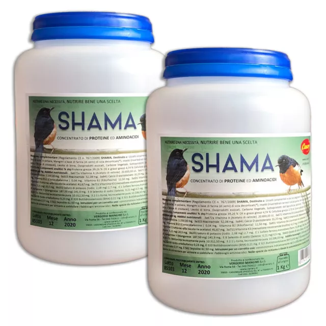 Canarias SHAMA 2x1kg Harina de insectos, Alimento para pájaros