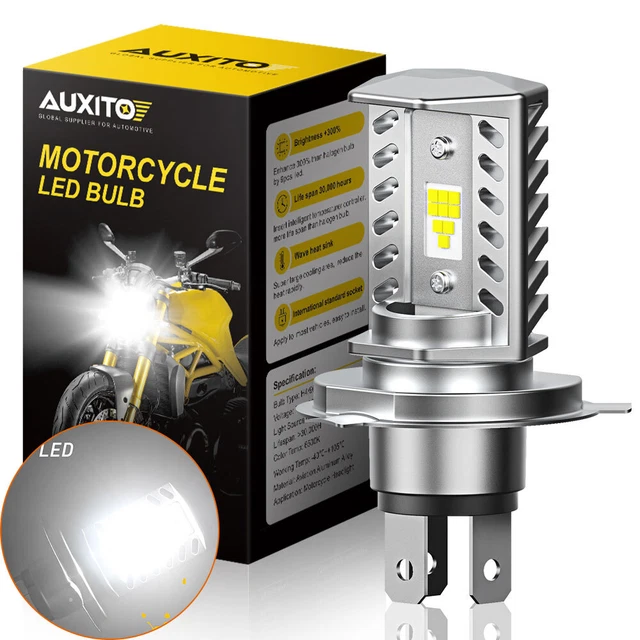 1/2Set AUXITO H4 HB2 9003 Motorcycle LED Headlight Kit Hi/Lo Beam Power Bulb Lig 1/2Set AUXITO H4 HB2 9003 Motorcycle LED Headlight Kit Hi/Lo Beam Power Bulb Lig