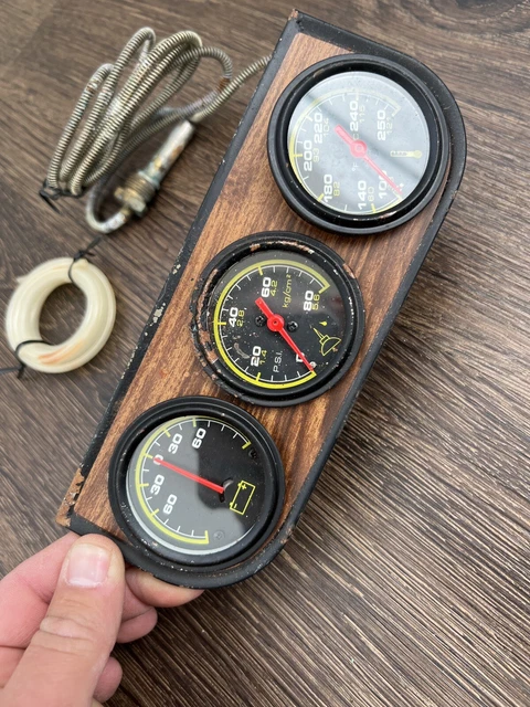 Fuel Pressure Gauge JUOPZKENN Car Triple Gauge Set,Car 3 In 1 Gauge Water Temp Gauge Oil Volt Water Gauge With Stainless Steel 52mm Pressure Meter W Sensor Timing Light