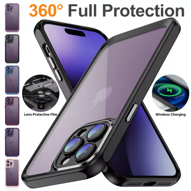 Clear Shockproof Defender Hybrid Case For iPhone 15 Pro Max 14 13 12 11 XS  XR 87
