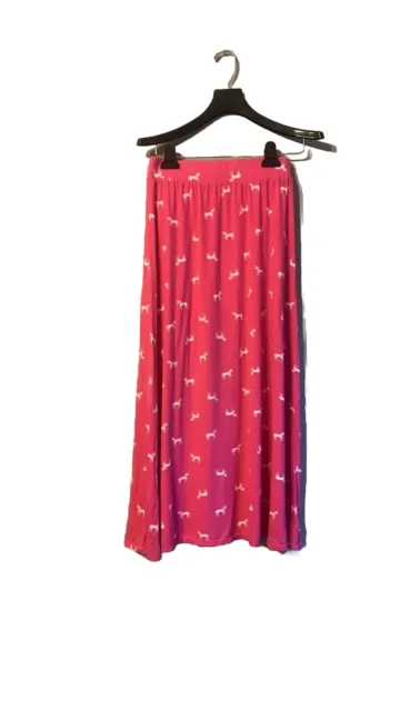 Cat & Jack Girls  Maxi Pink Skirt With Unicorns. Size XL (14-16)