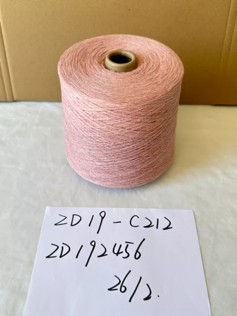 Zhongda 100% Pure Cashmere Yarn 2/26 NM Pink HAND & MACHINE KNITTING