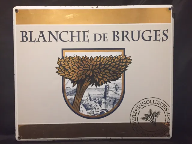 Plaque émaillée Blanche De Bruges