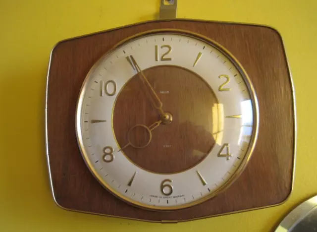 Smiths 8 Day Wall Clock, 1950's, Floating balance, fully serviced Working order