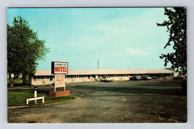 Markle IN-Indiana, Slumber Inn Motel, Exterior Area, Vintage Postcard